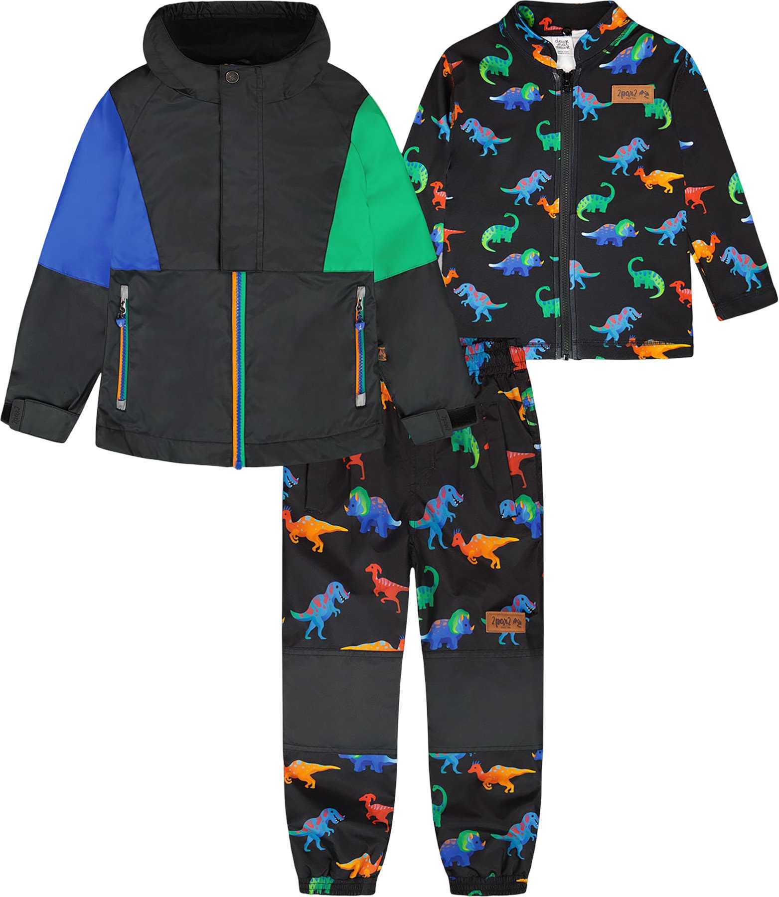 Black Dinosaur Print