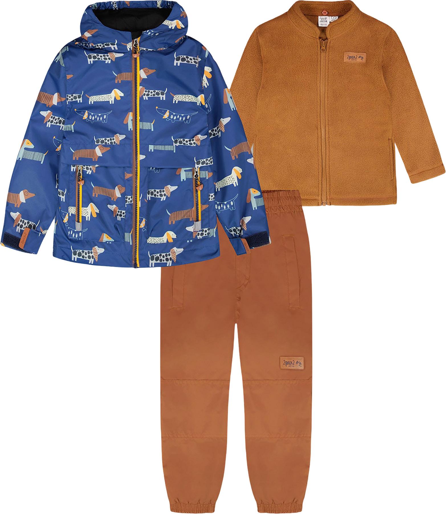 Product image for Printed 3-in-1 Two-Piece Mid-Season Outerwear Set - Baby Boy