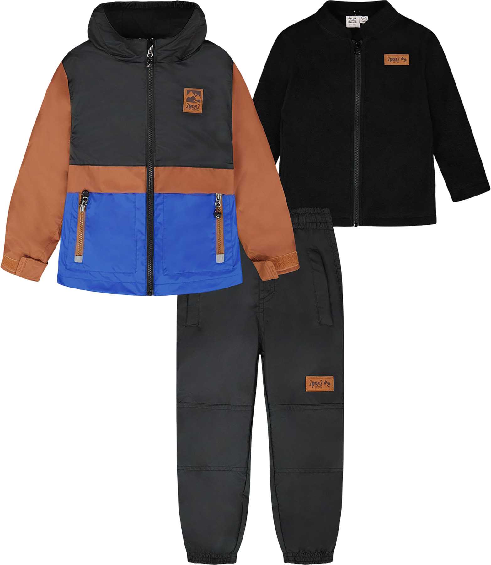 Product image for 3-in-1 Two-Piece Mid-Season Outerwear Set with Jacket - Little Boy