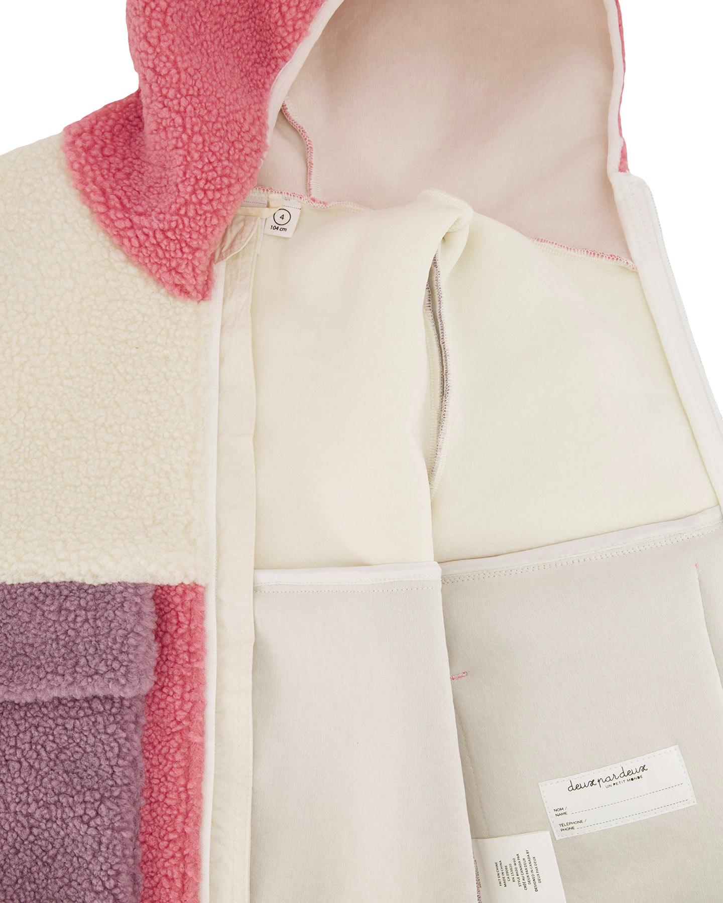 Product gallery image number 4 for product Manteau en sherpa imprimé - Bébé fille