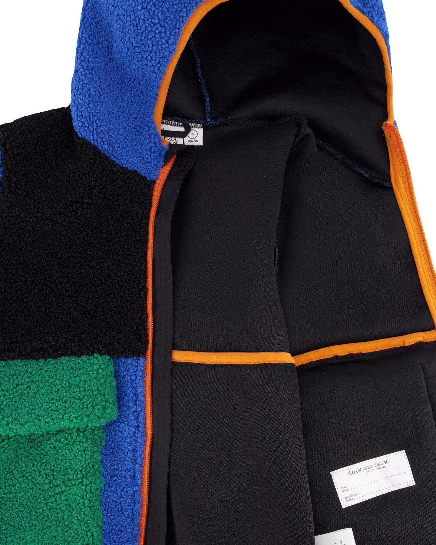 Numéro de l'image de la galerie de produits 4 pour le produit Manteau sherpa à couleurs contrastantes - Grand enfant