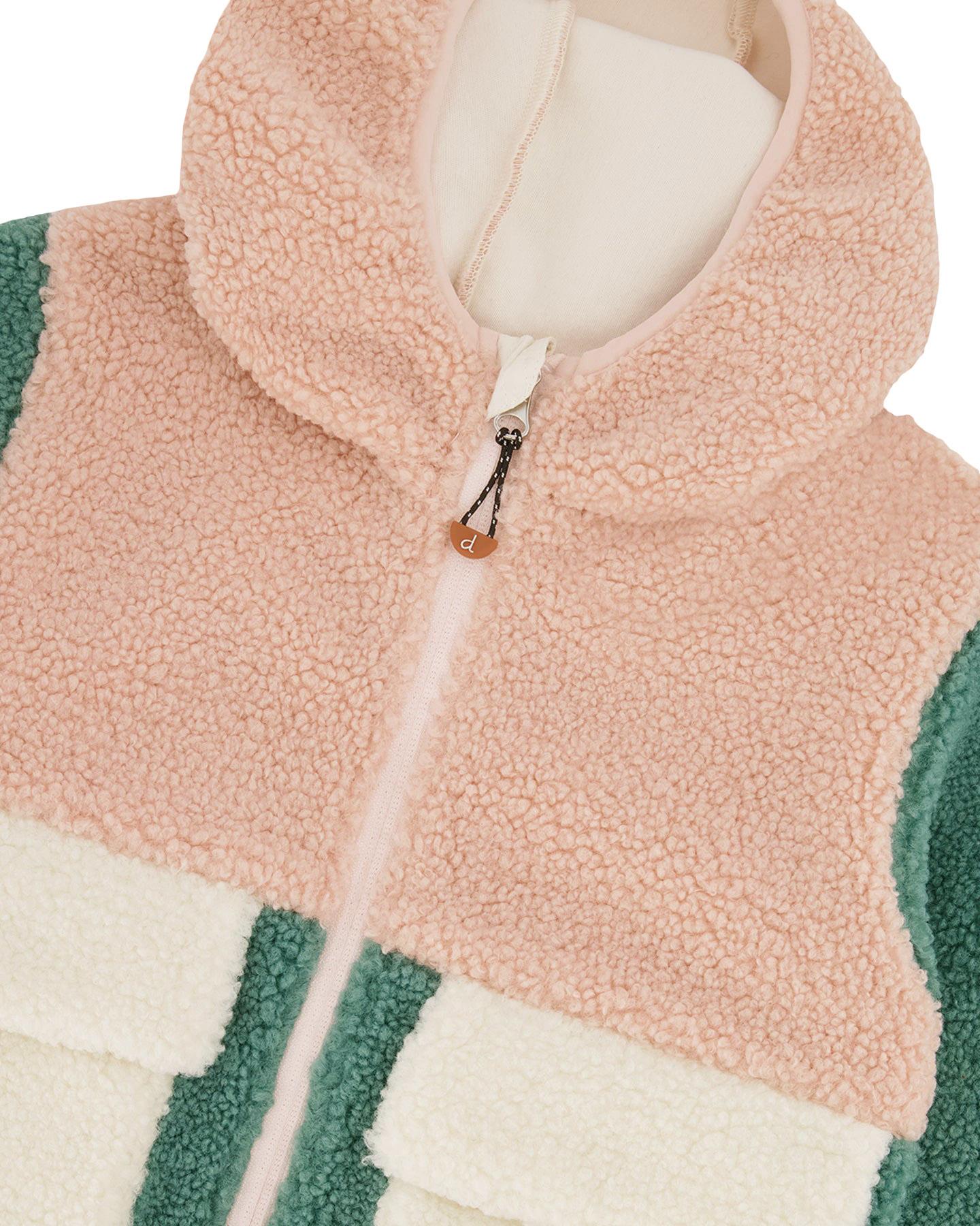 Product gallery image number 4 for product Manteau sherpa à couleurs contrastantes - Petit enfant