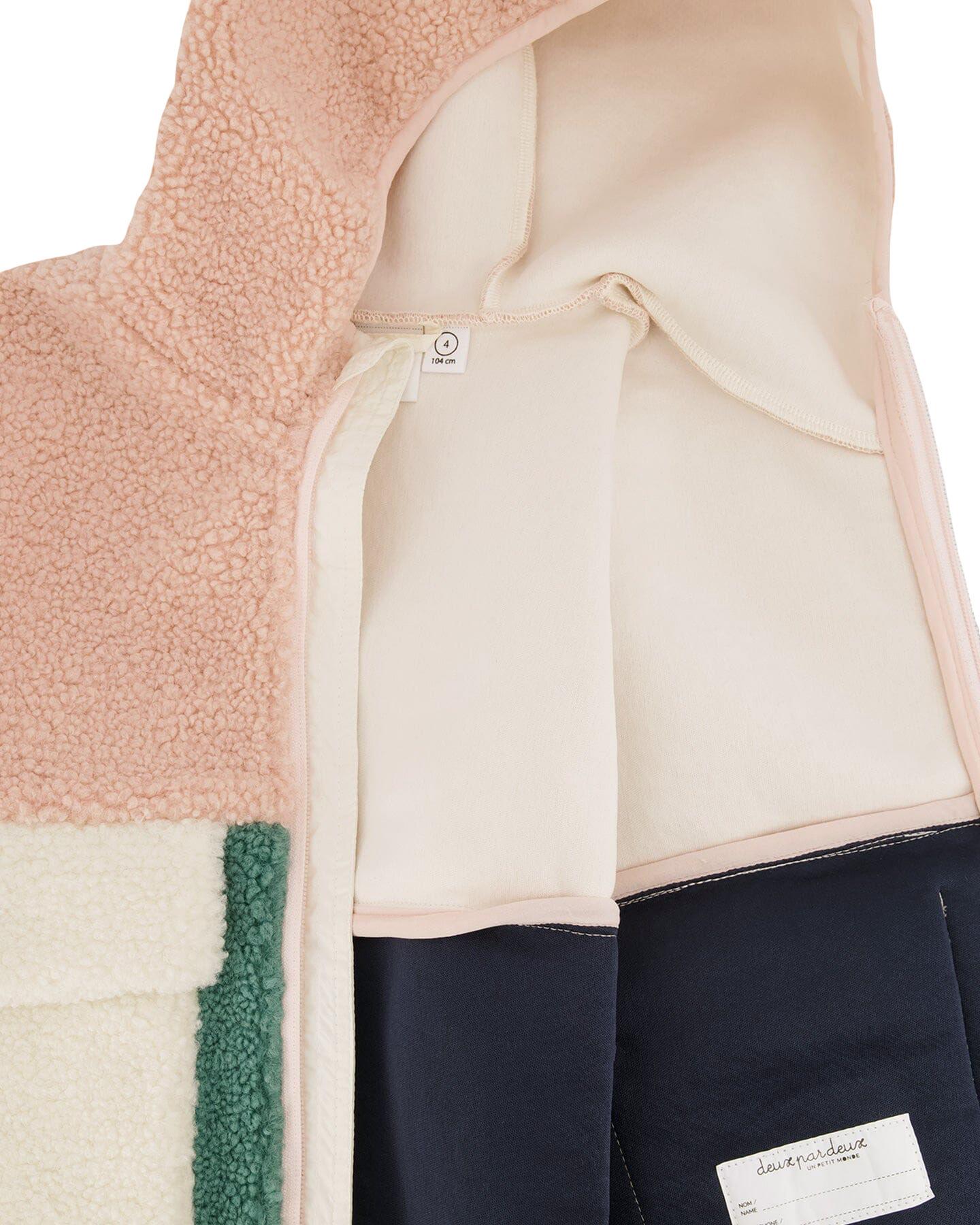 Numéro de l'image de la galerie de produits 3 pour le produit Manteau sherpa à couleurs contrastantes - Petit enfant