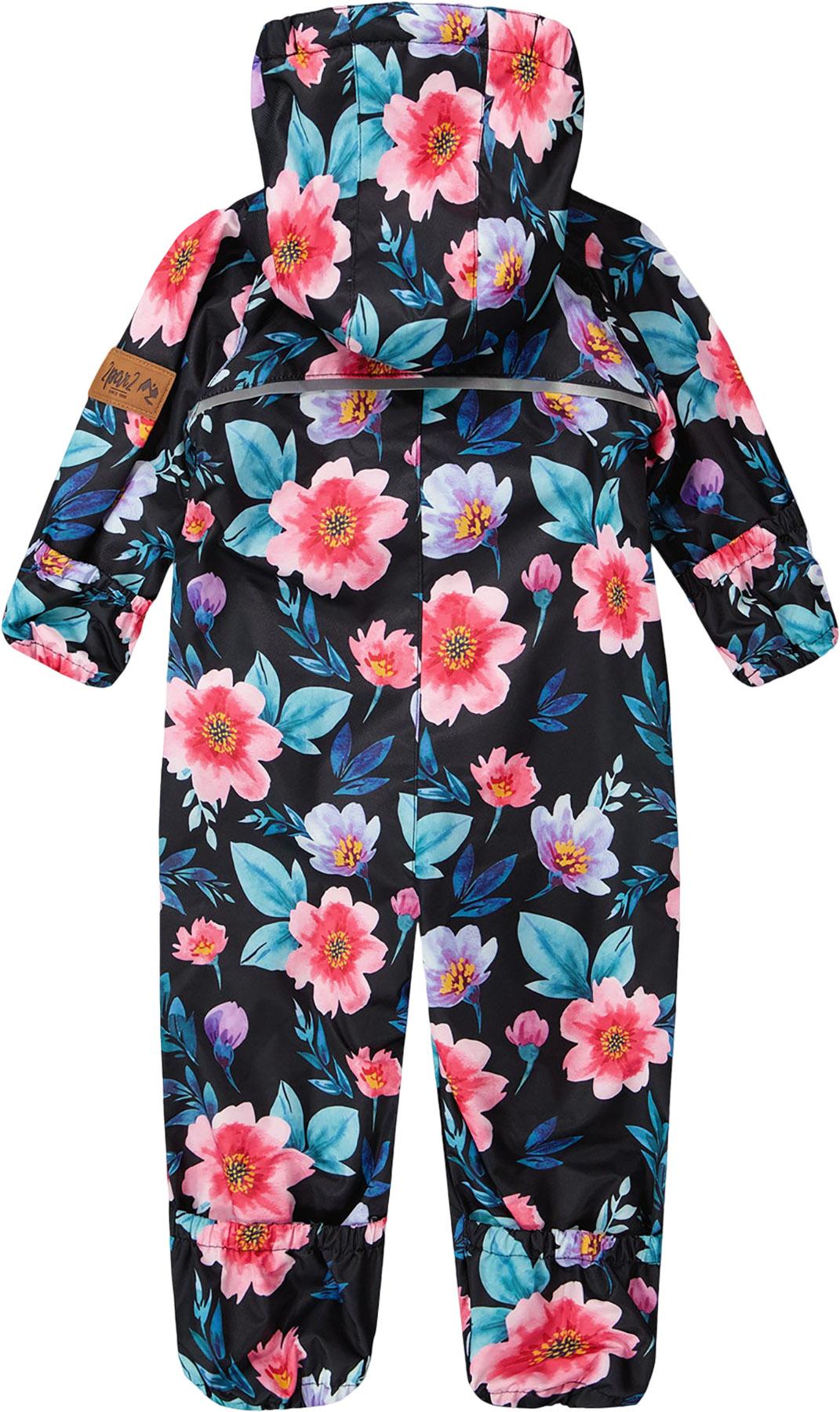 Product gallery image number 2 for product Printed Mid-Season One-Piece Outerwear with Hat - Baby Girl