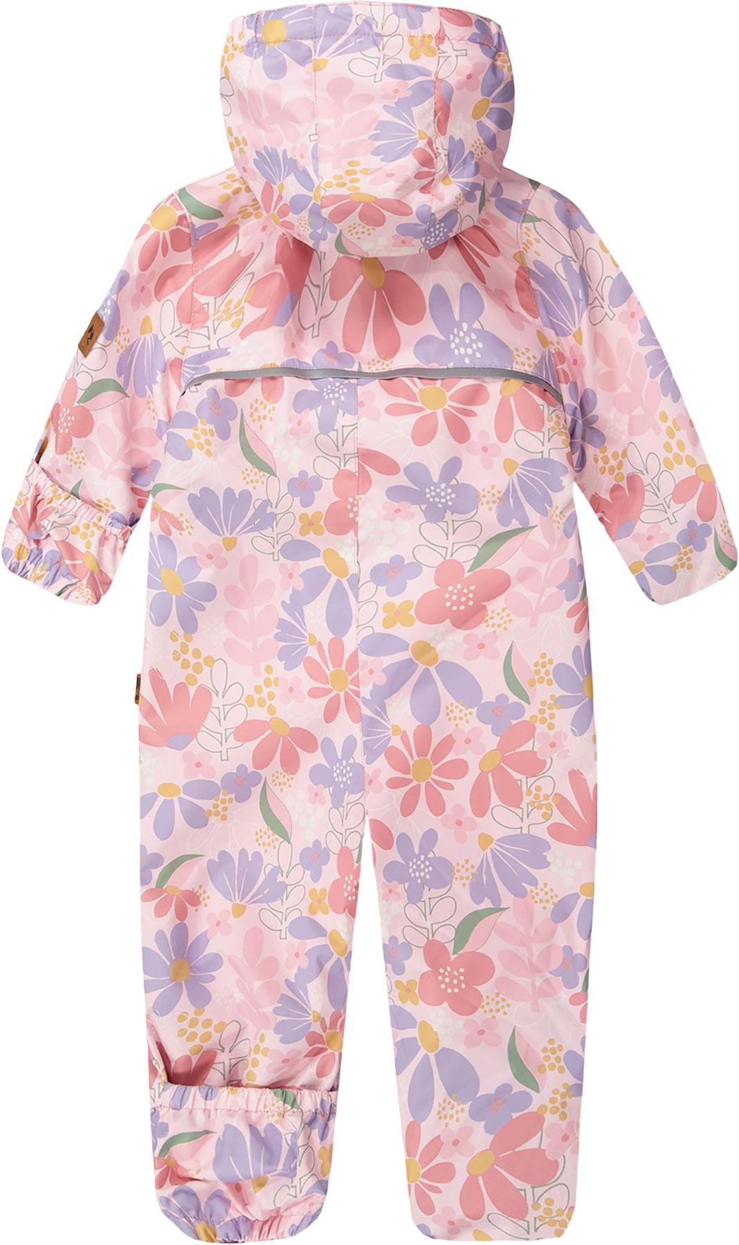 Product gallery image number 2 for product Printed Mid-Season One-Piece Outerwear with Hat - Baby Girl