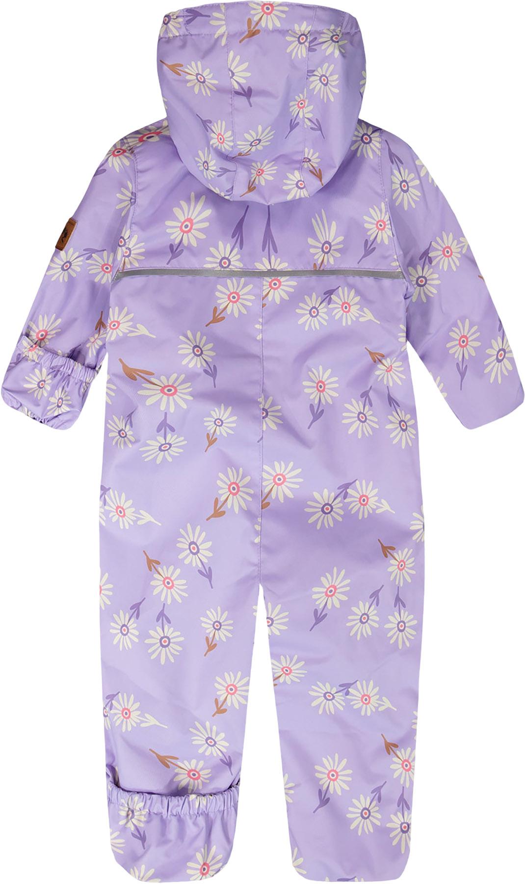 Product gallery image number 2 for product Printed Mid-Season One-Piece Outerwear with Hat - Baby Girl