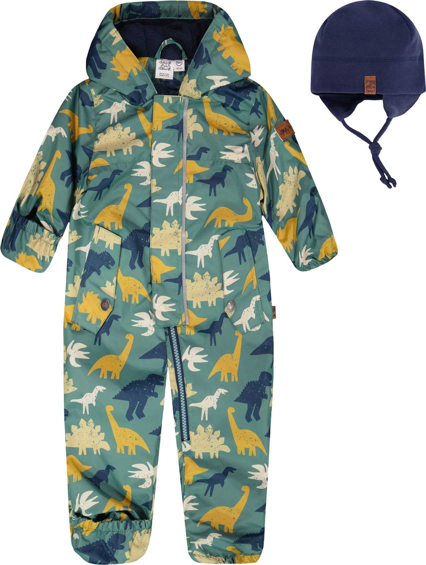 Image de produit pour Combinaison d'extérieure une pièce mi-saison avec chapeau - Bébé Garçon