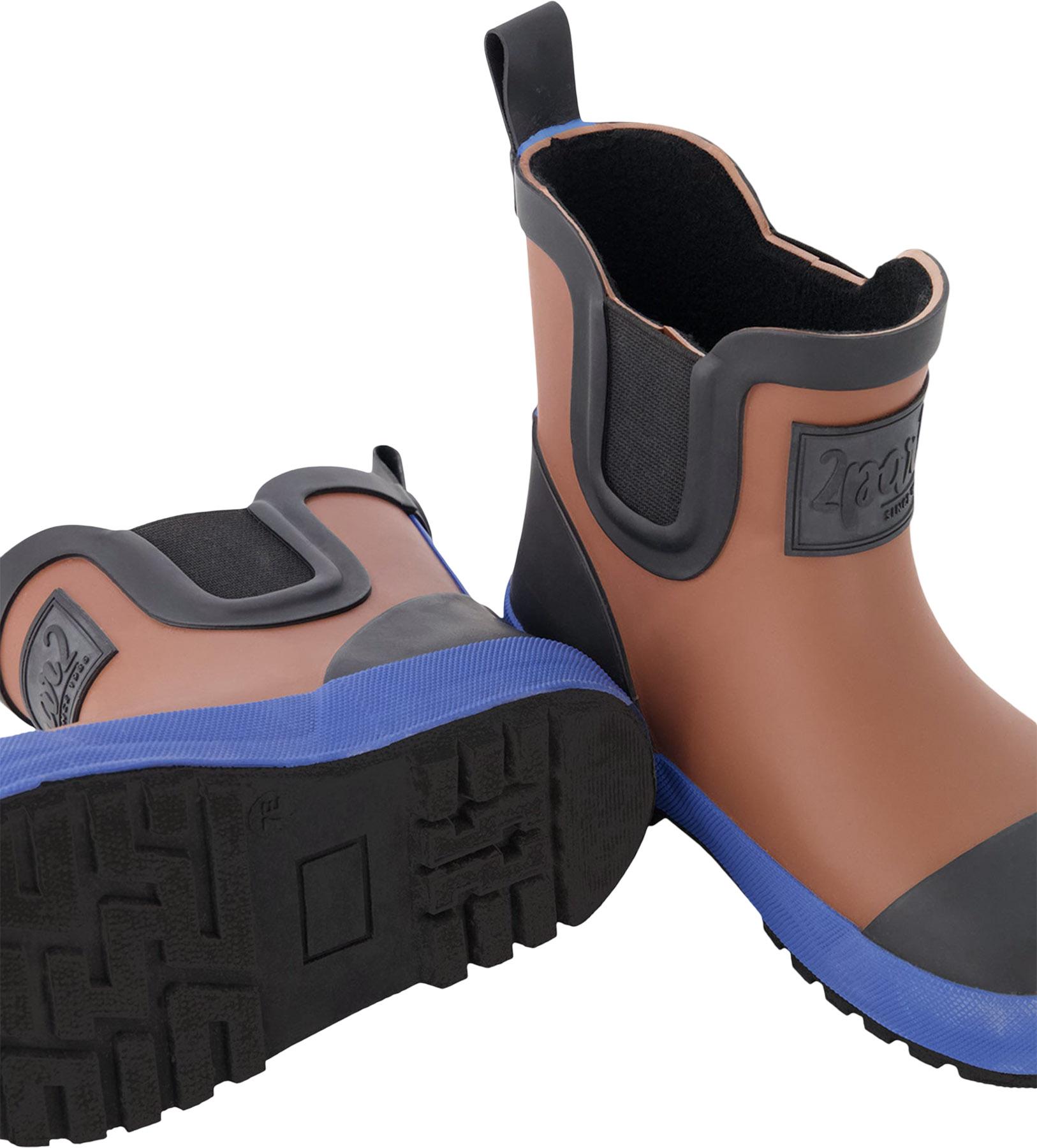 Product gallery image number 3 for product Short Rain Boots in Natural Rubber - Little Girl