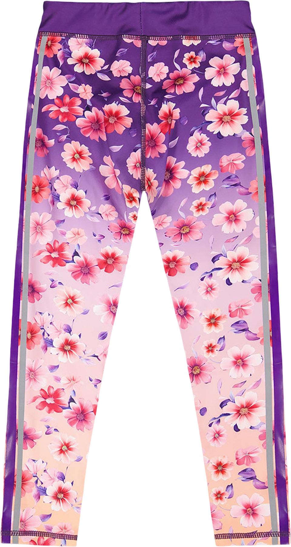 Product gallery image number 2 for product Recycled Polyester Gradient Athletic Leggings - Big Girl