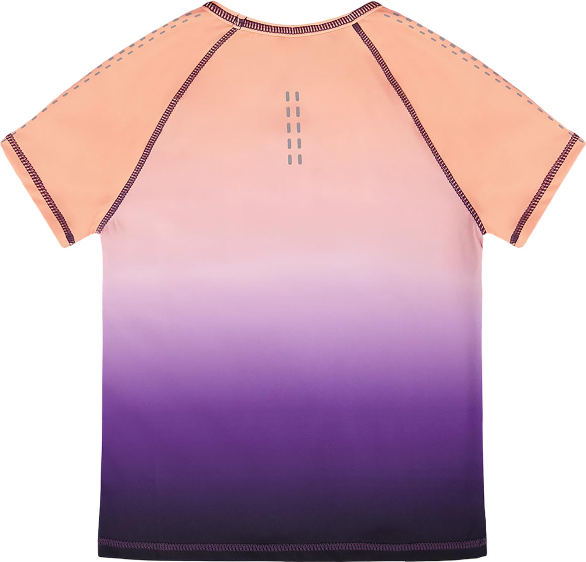 Product gallery image number 2 for product Recycled Polyester Gradient Athletic Short Sleeve Top - Big Girl