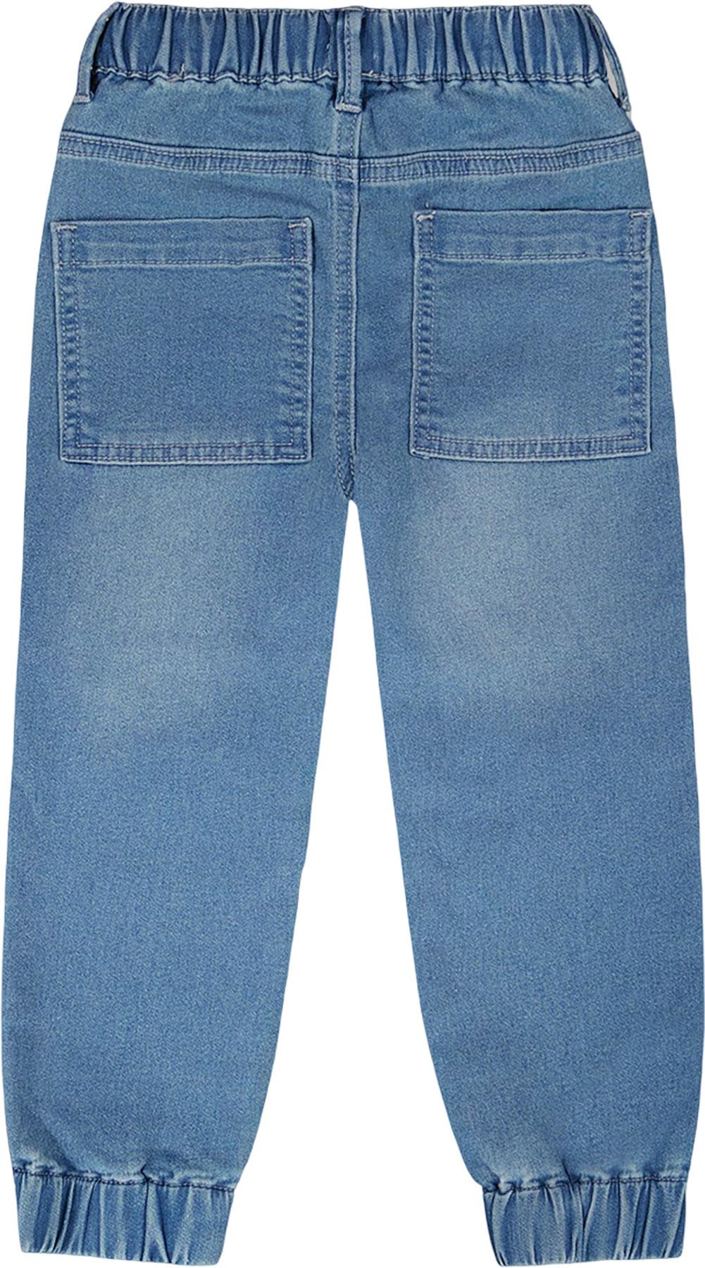Product gallery image number 2 for product Pantalon de jogging en denim en éponge française extensible - Bébé garçon