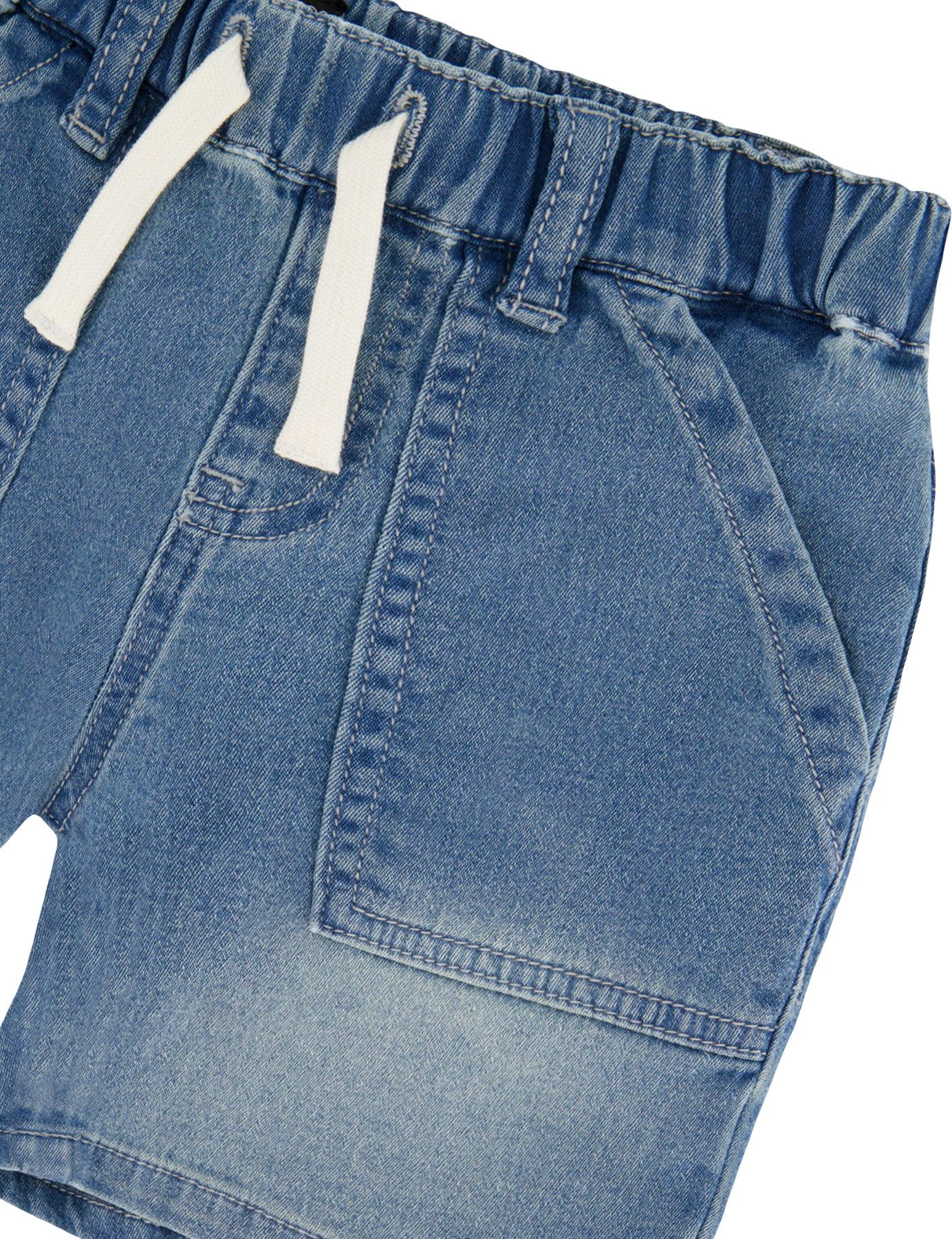 Product gallery image number 3 for product French Terry Denim Shorts - Baby Boy