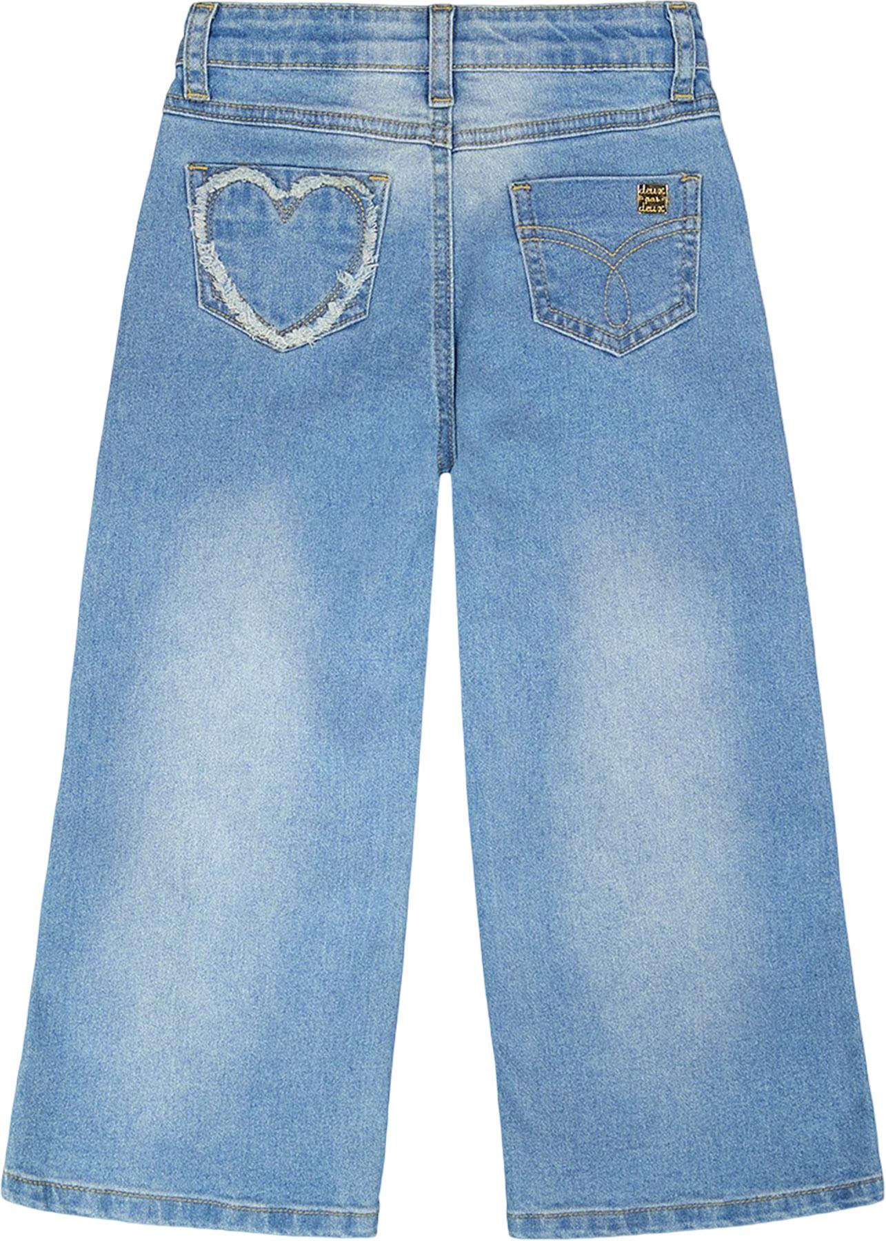 Product gallery image number 2 for product Wide Leg Denim Jeans - Little Girl
