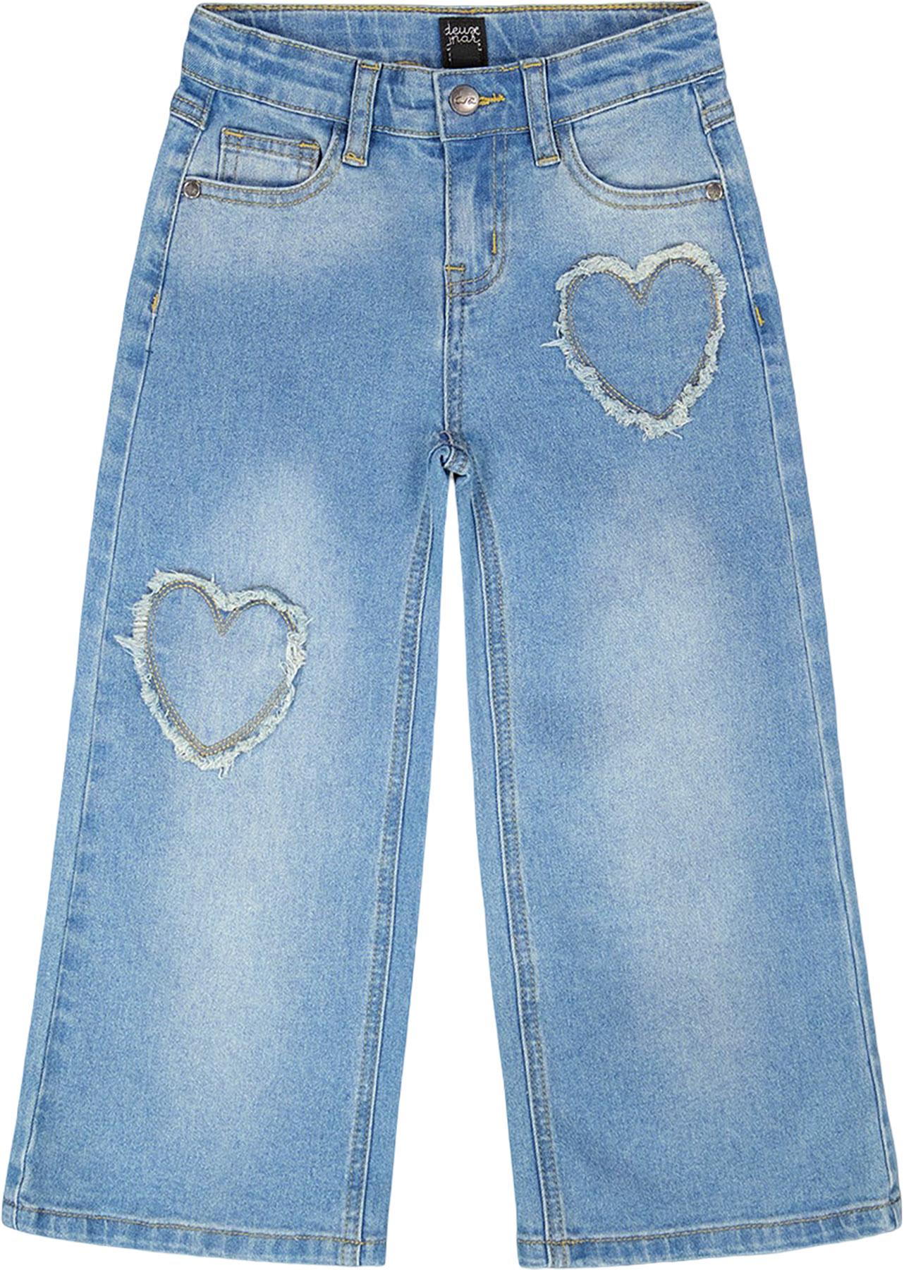 Product image for Wide Leg Denim Jeans - Little Girl