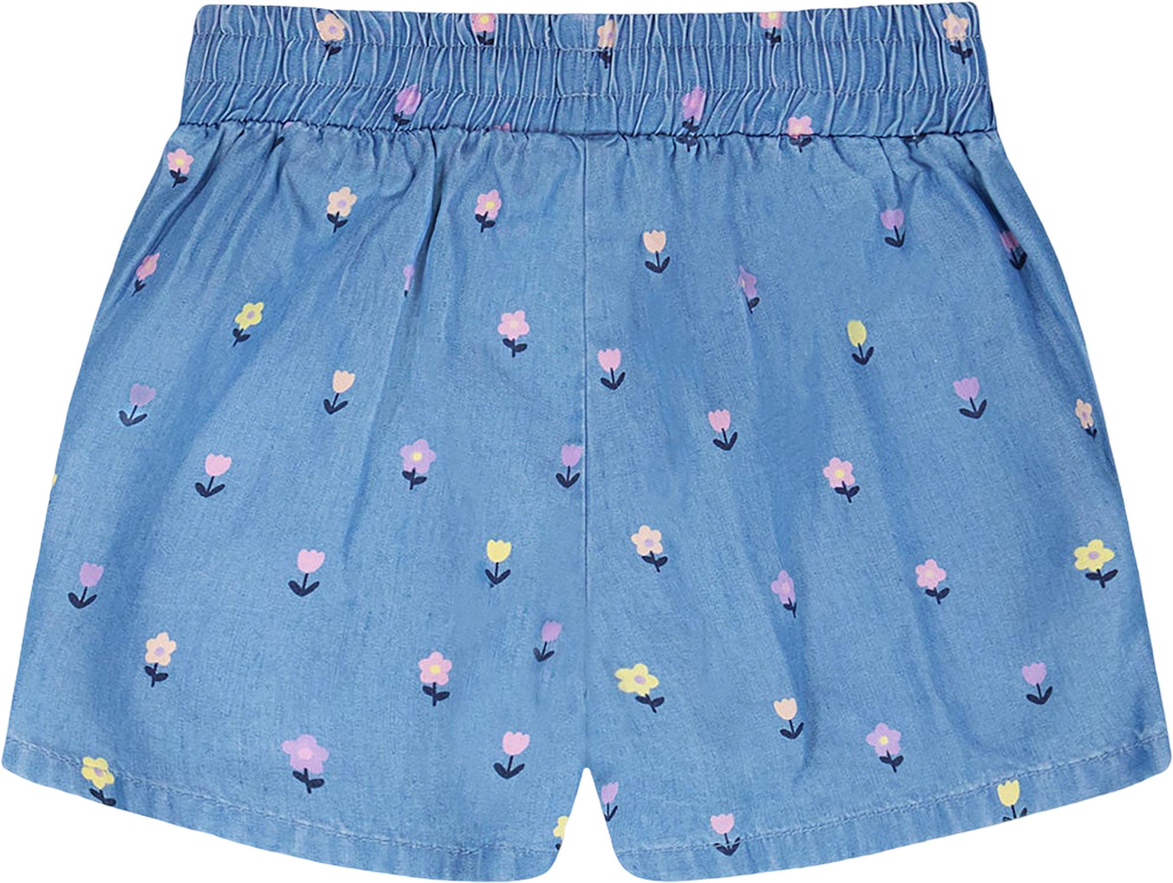 Product gallery image number 3 for product Printed Chambray Shorts - Baby Girl