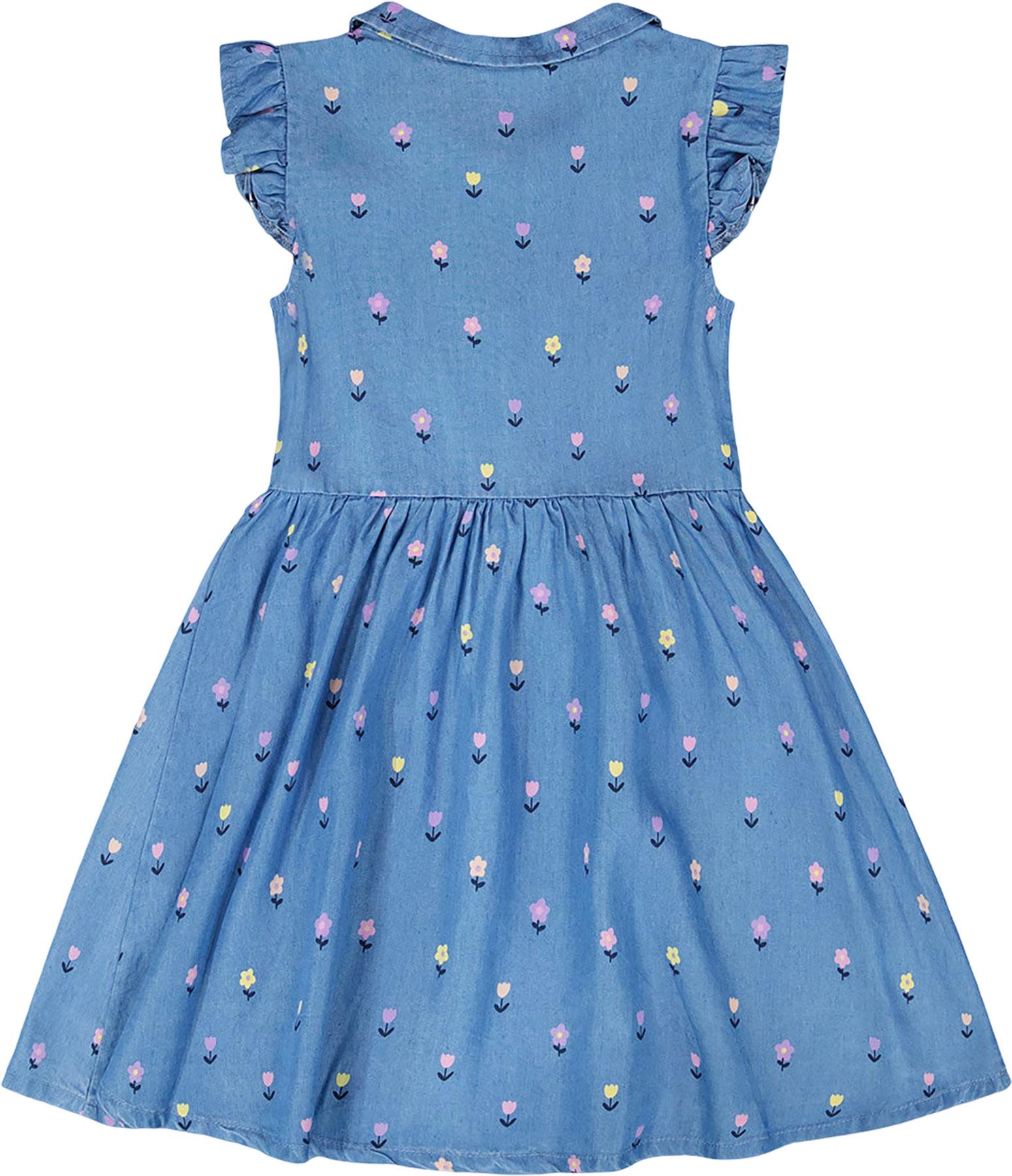 Product gallery image number 2 for product Printed Sleeveless Button Down Dress - Little Girl