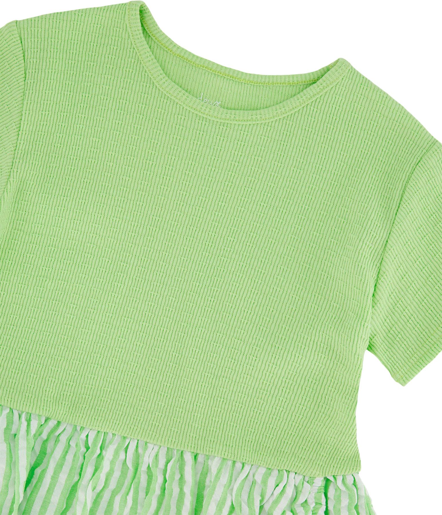 Product gallery image number 3 for product Robe bi-matière - Petite fille