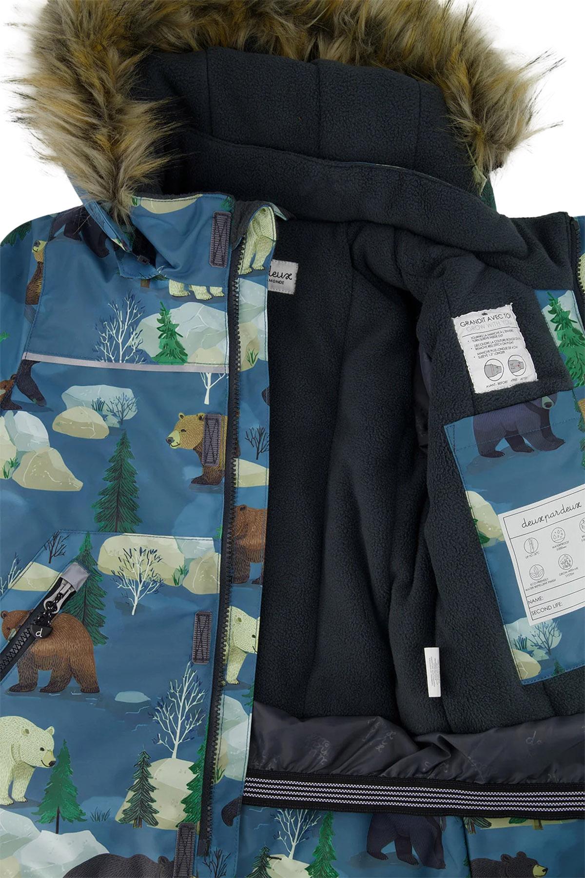 Product gallery image number 7 for product Two Piece Discover Snowsuit Beige Printed With Dogs