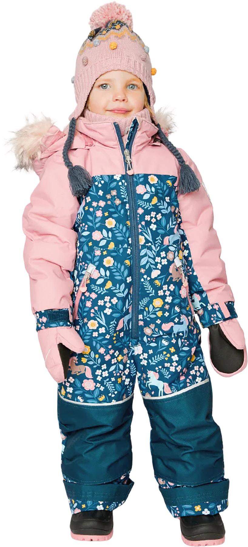 Product gallery image number 7 for product Kids One Piece Discover Snowsuit Blue Floral Print