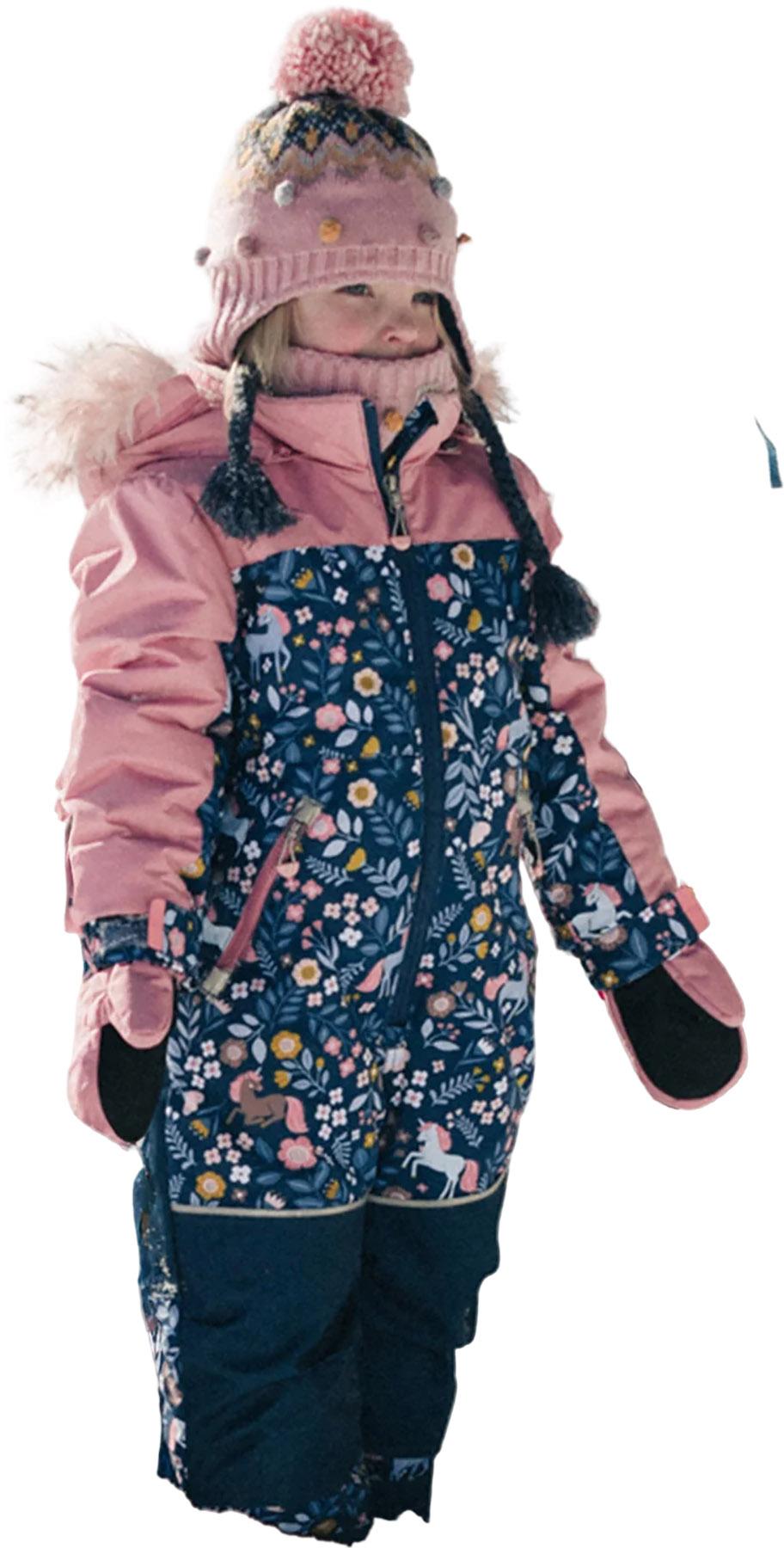 Product gallery image number 9 for product Kids One Piece Discover Snowsuit Blue Floral Print