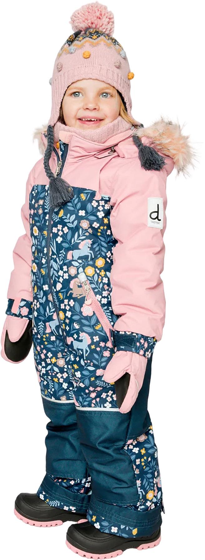 Product gallery image number 3 for product Kids One Piece Discover Snowsuit Blue Floral Print