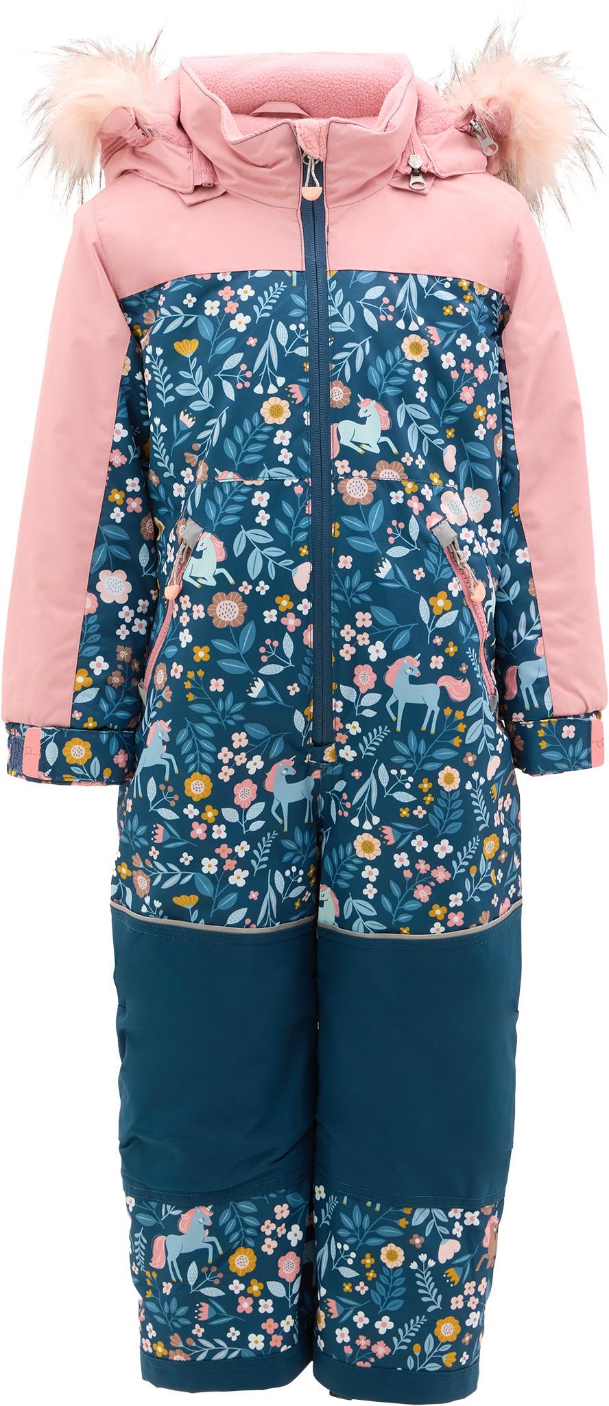 Product image for Kids One Piece Discover Snowsuit Blue Floral Print