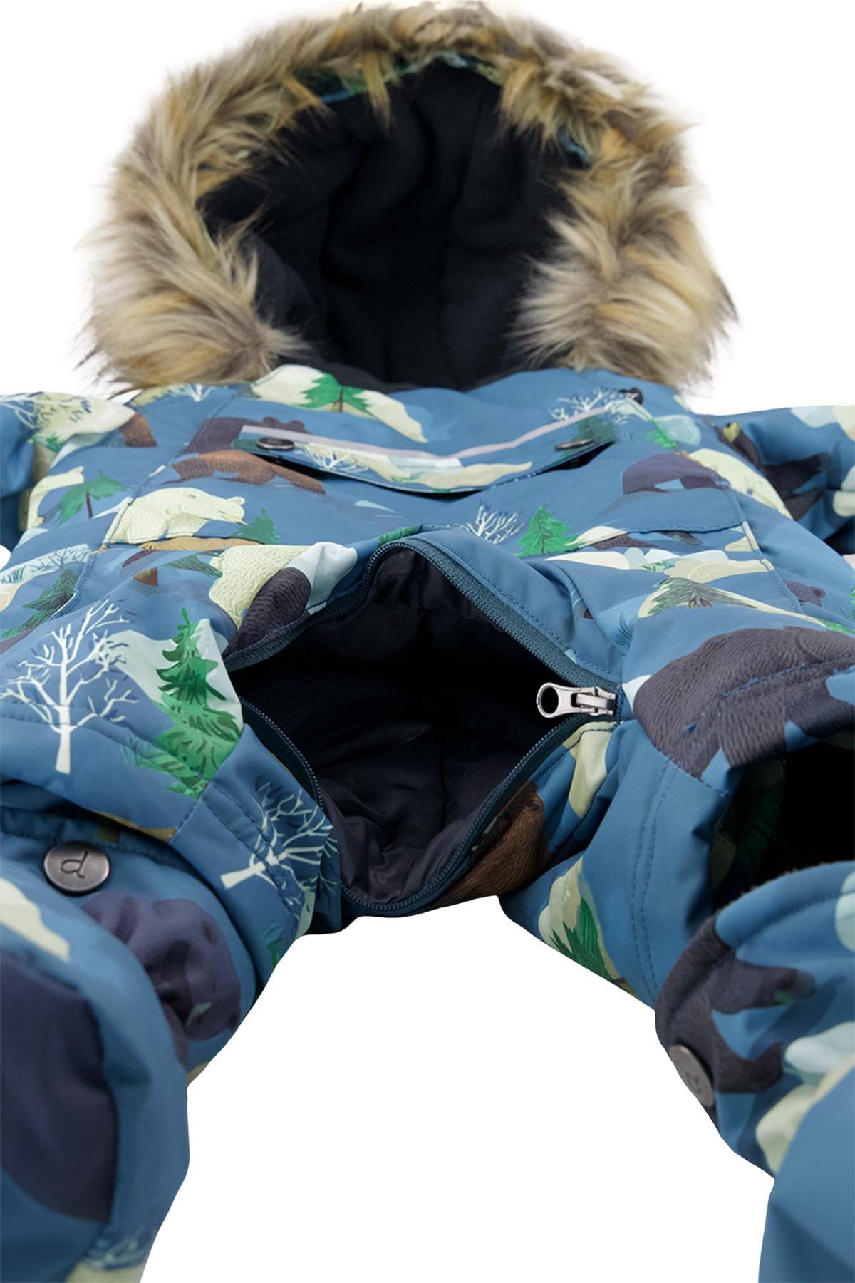 Product gallery image number 5 for product Baby One Piece Snowsuit Adapted For Car Seats - Baby Boy