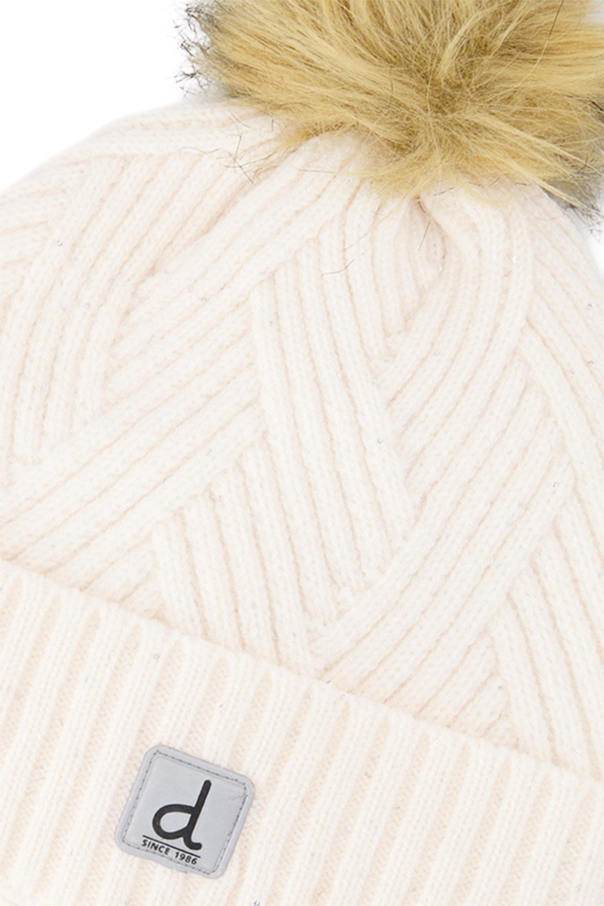 Product gallery image number 3 for product Winter Knit Hat With Pompom - Girls