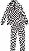Couleur: White Checkered Print