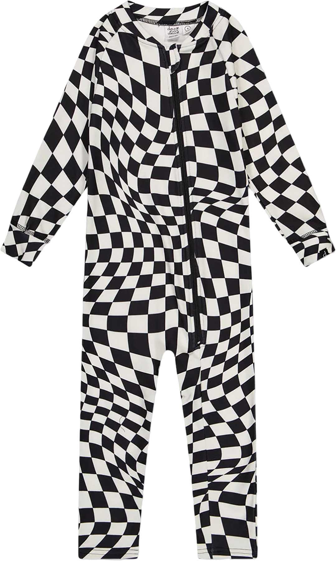 White Checkered Print