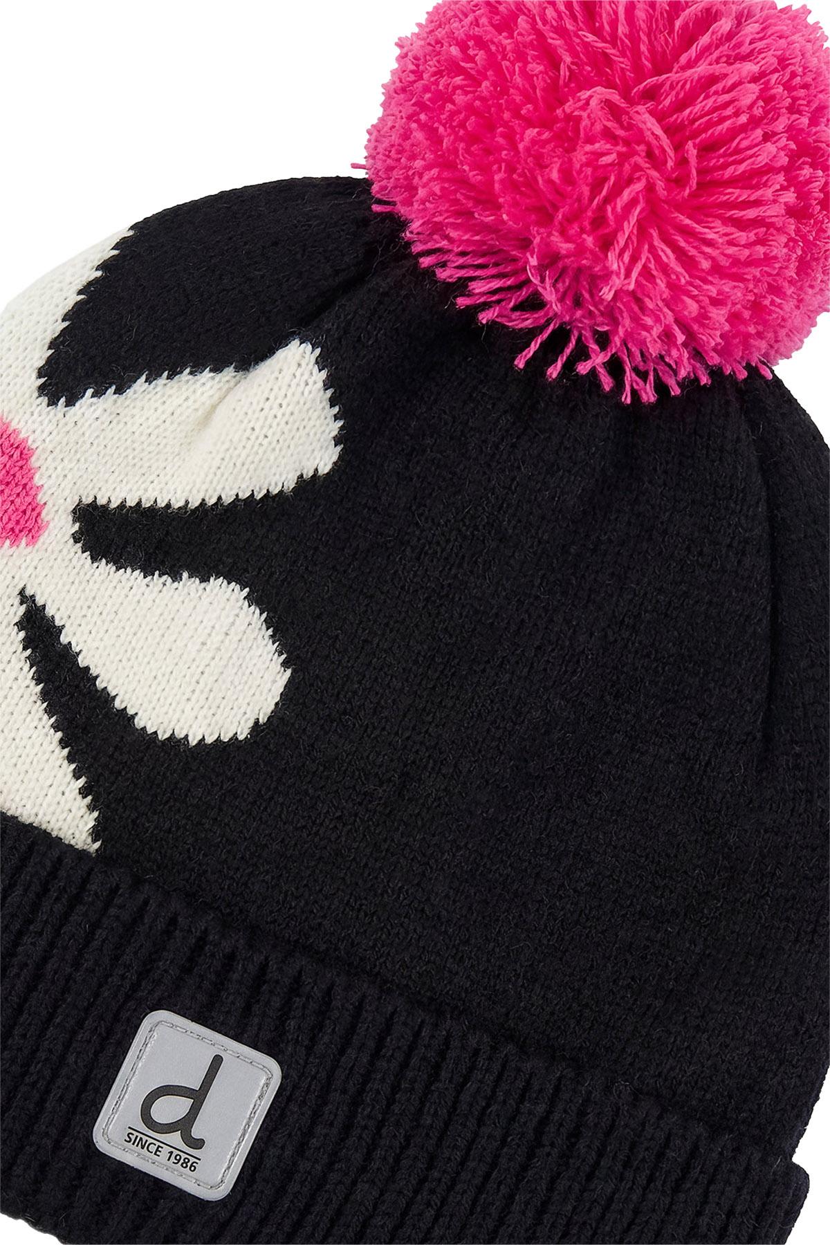 Numéro de l'image de la galerie de produits 3 pour le produit Bonnet d'hiver en tricot avec pompom - Fille