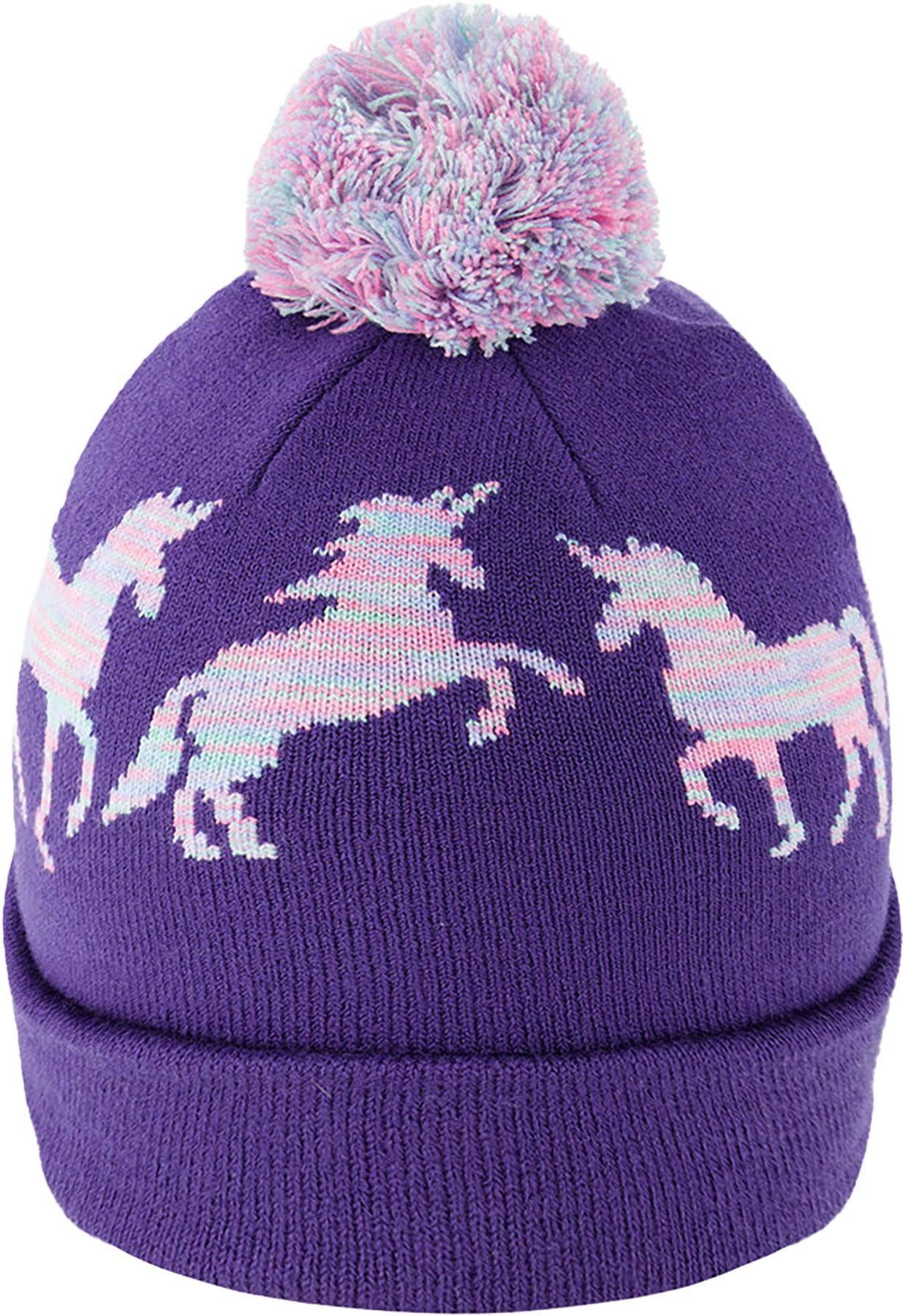 Numéro de l'image de la galerie de produits 2 pour le produit Bonnet d'hiver en tricot avec pompom - Fille