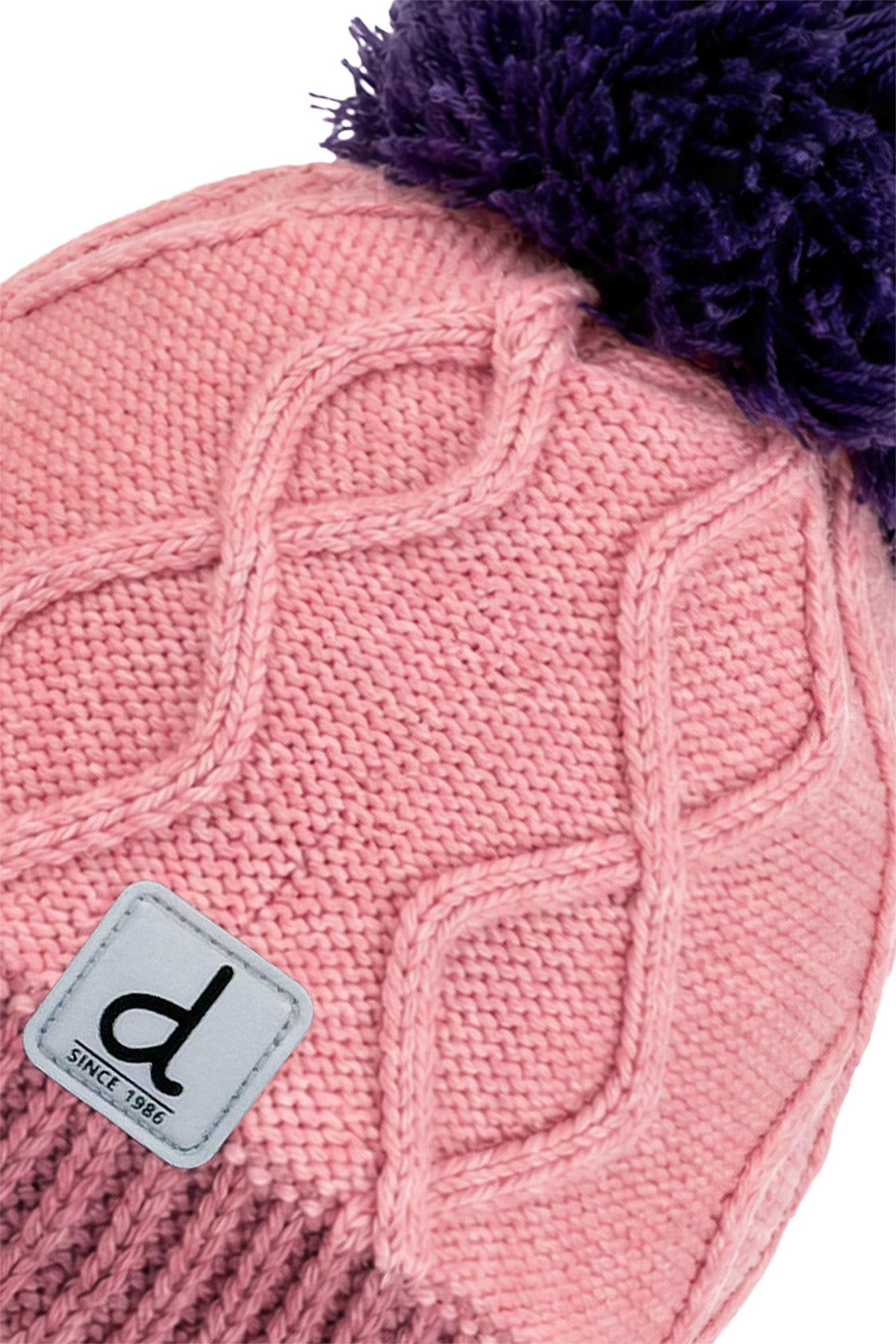 Numéro de l'image de la galerie de produits 2 pour le produit Bonnet d'hiver péruvien en tricot avec pompom - Bébé Fille