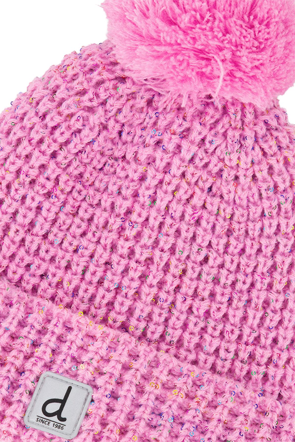 Product gallery image number 3 for product Winter Knit Hat With Pompom - Girls