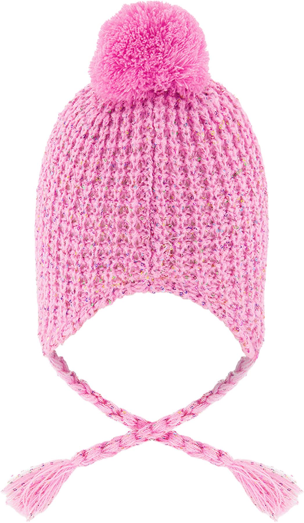 Numéro de l'image de la galerie de produits 2 pour le produit Bonnet d'hiver péruvien en tricot avec pompom - Bébé Fille