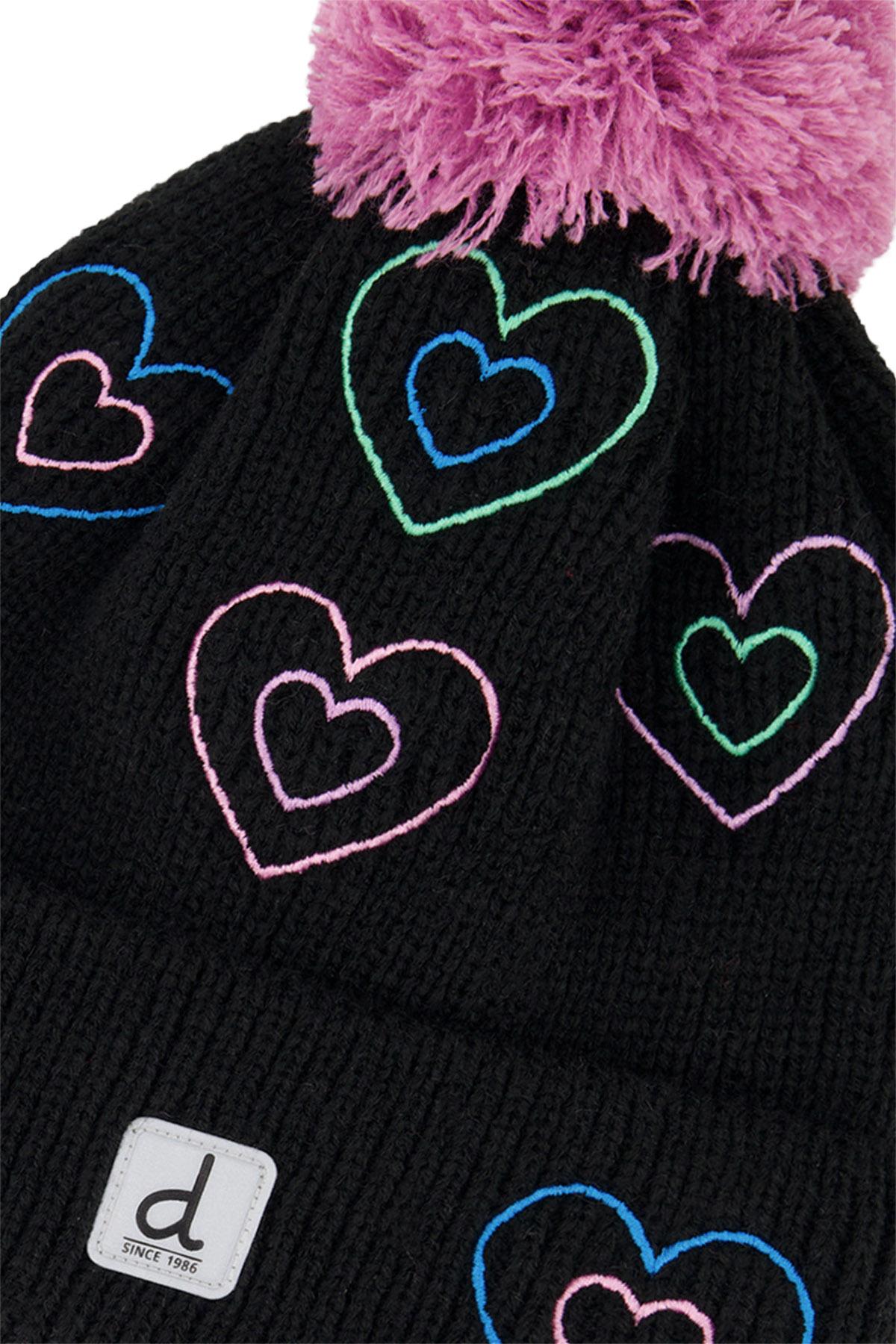 Product gallery image number 3 for product Winter Knit Hat With Pompom - Girls
