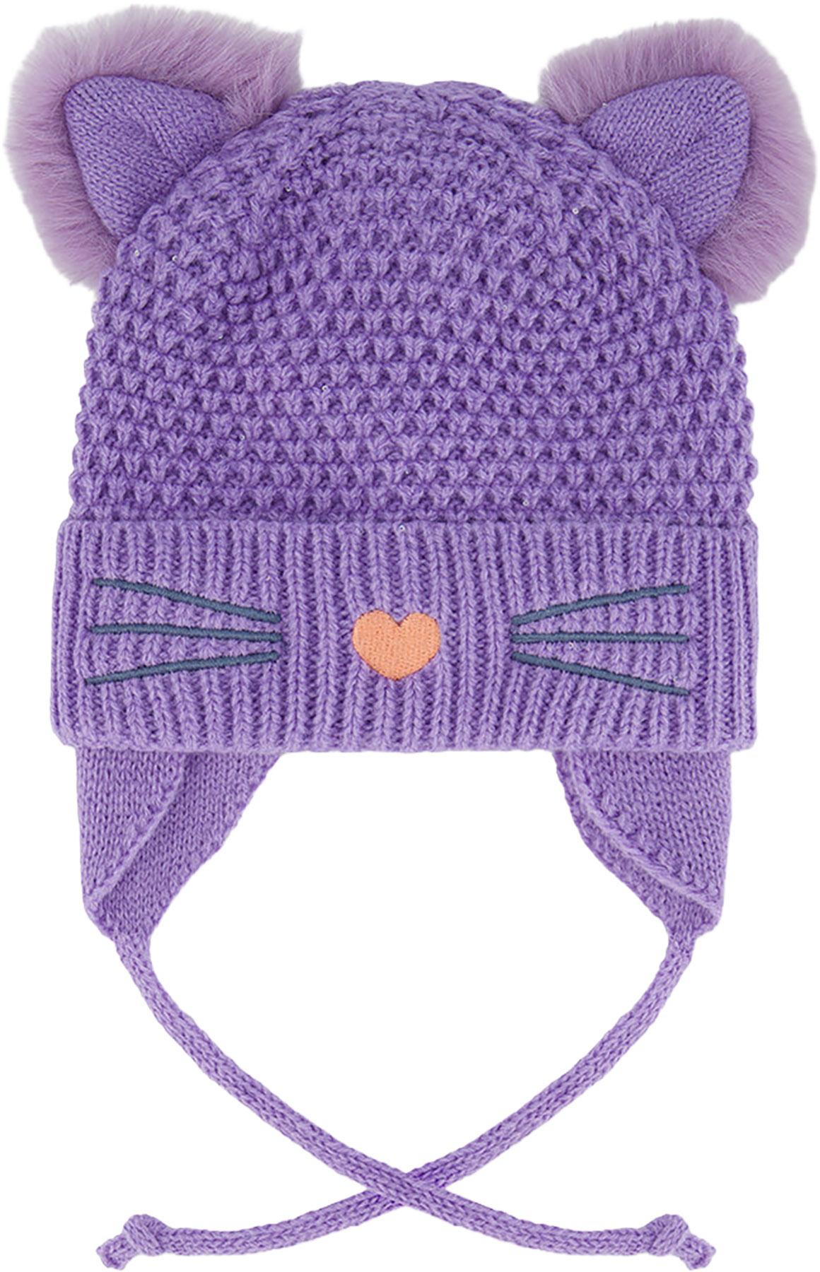Product image for Winter Knit Hat With Ears - Baby Girls