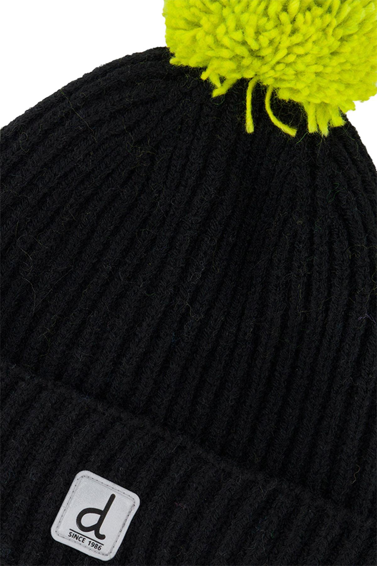 Numéro de l'image de la galerie de produits 3 pour le produit Bonnet d'hiver en tricot avec pompom - Garçon