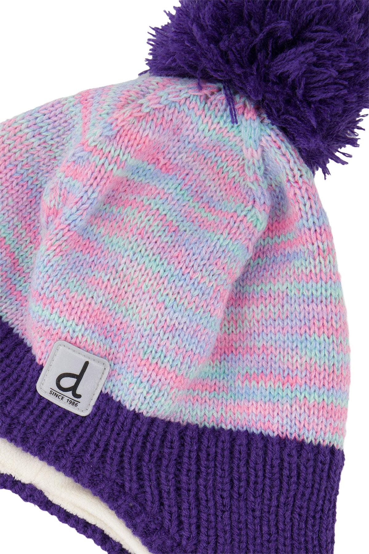 Product gallery image number 3 for product Winter Peruvian Knit Hat With Pompom - Girls