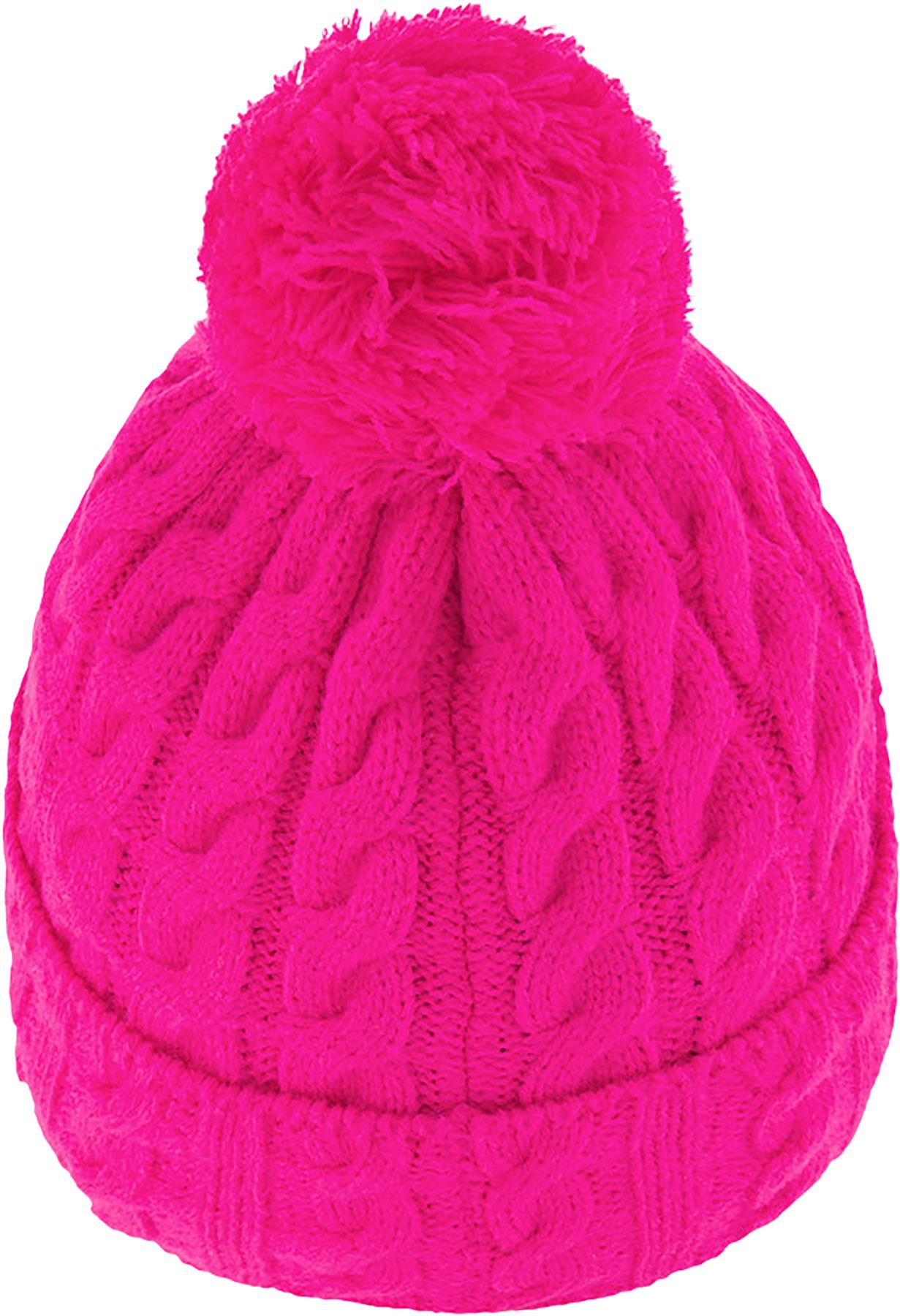 Product gallery image number 2 for product Winter Knit Hat With Pompom - Girls