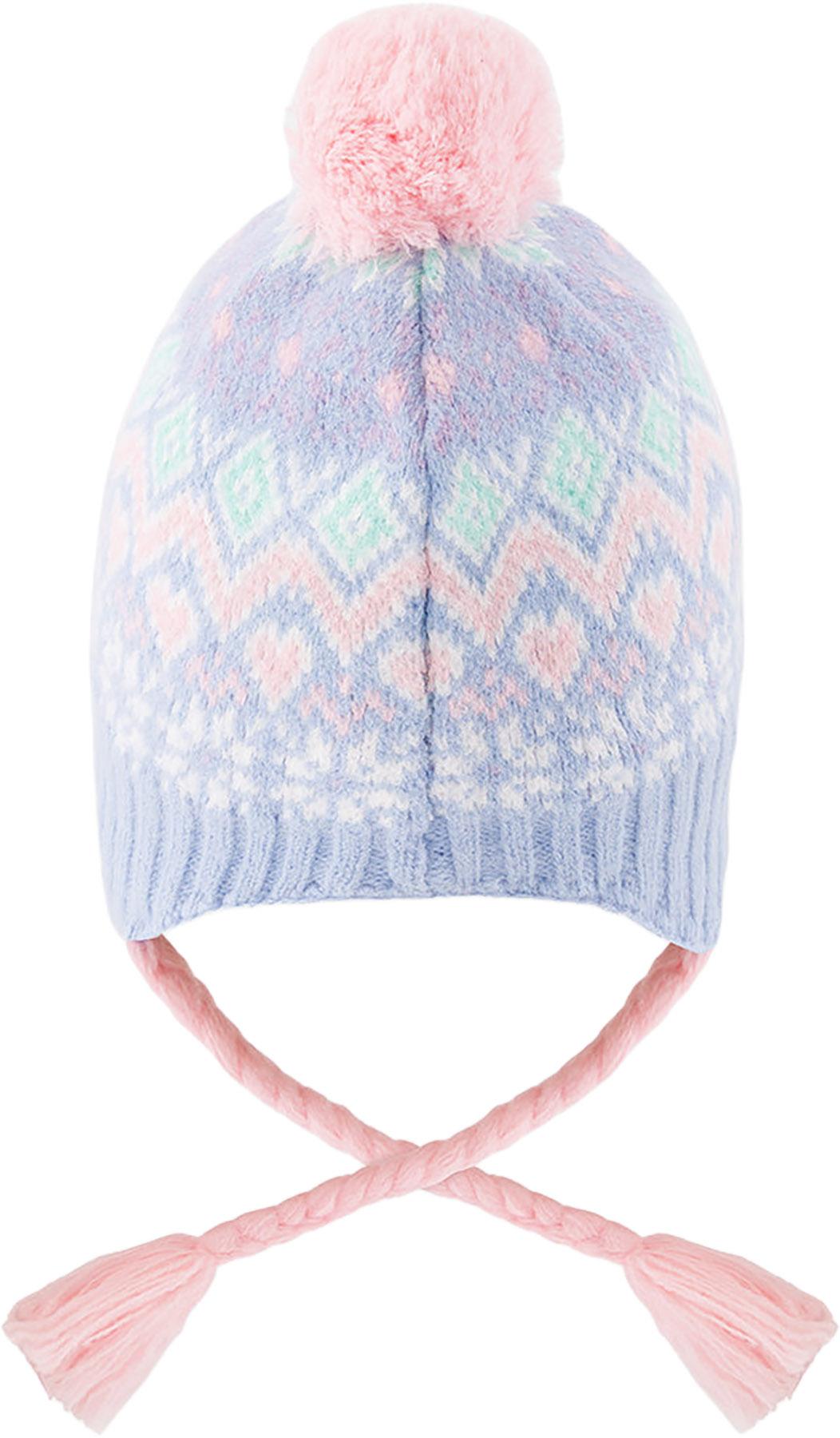 Product gallery image number 2 for product Winter Peruvian Knit Hat With Pompom - Girls