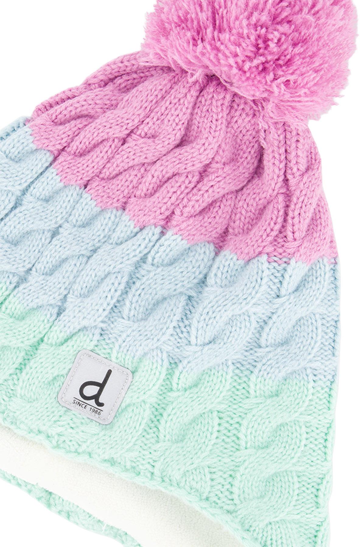 Numéro de l'image de la galerie de produits 3 pour le produit Bonnet d'hiver péruvien en tricot avec pompom - Fille