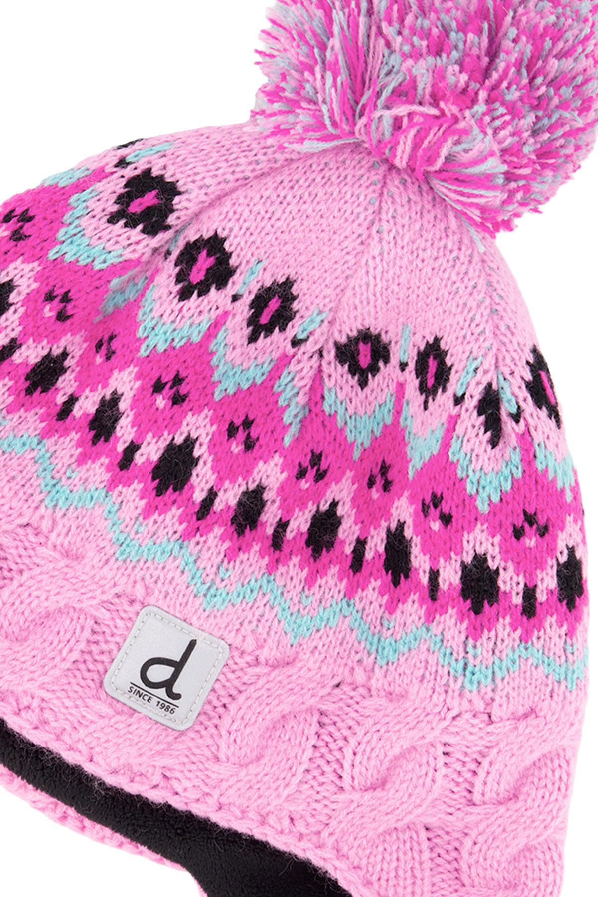 Product gallery image number 3 for product Winter Peruvian Knit Hat With Pompom - Girls