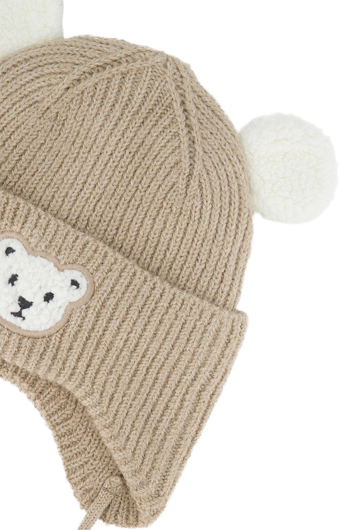 Product gallery image number 3 for product Winter Knit Hat With Ear Flaps - Baby