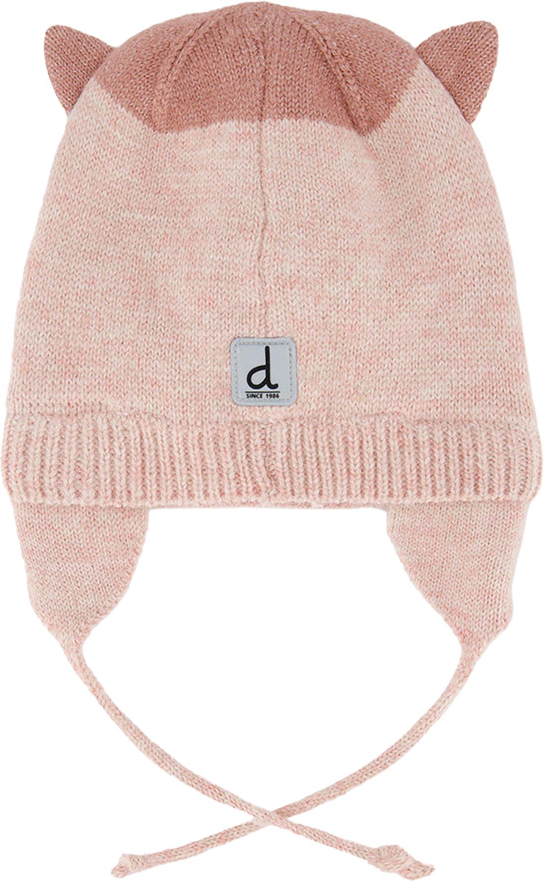 Numéro de l'image de la galerie de produits 3 pour le produit Bonnet d'hiver léopard en tricot avec oreillettes - Bébé Fille