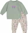 Couleur: Green - Beige Heart Print