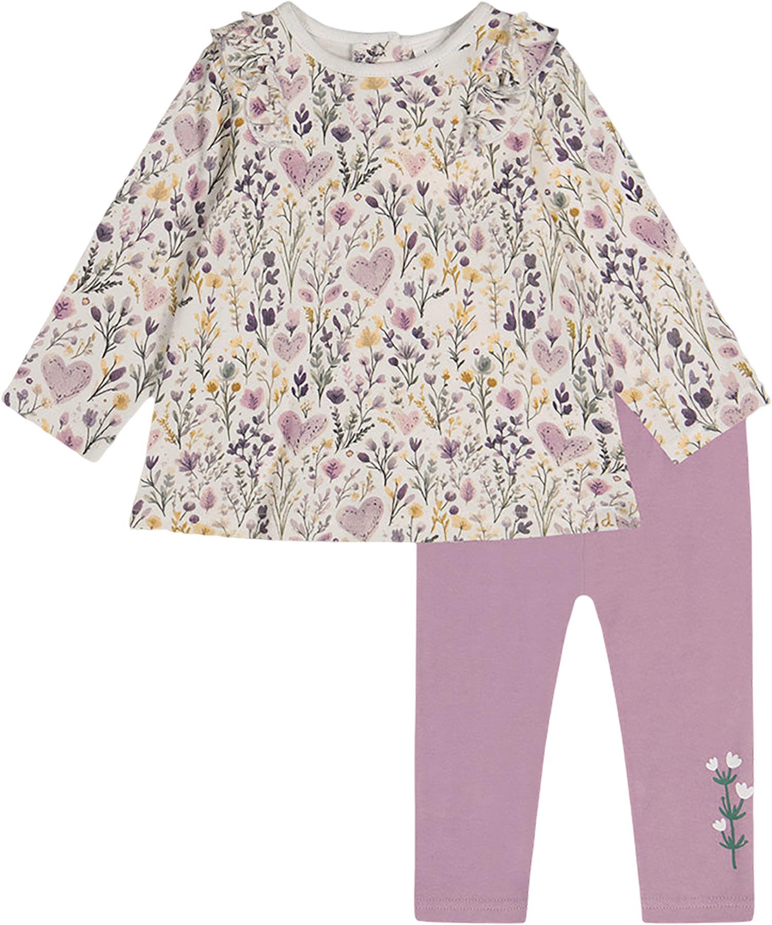 Image de produit pour Ensemble pantalon et haut en coton biologique - Fille