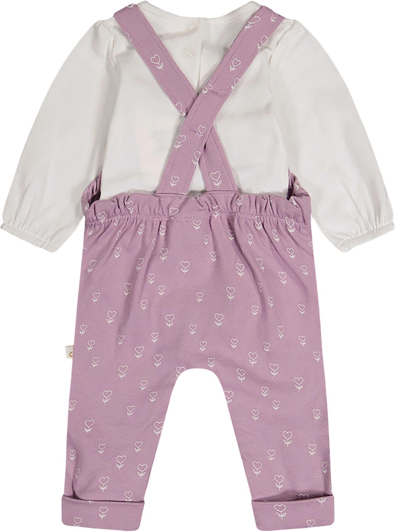Numéro de l'image de la galerie de produits 4 pour le produit Ensemble cache - couche et salopette en coton biologique - Fille