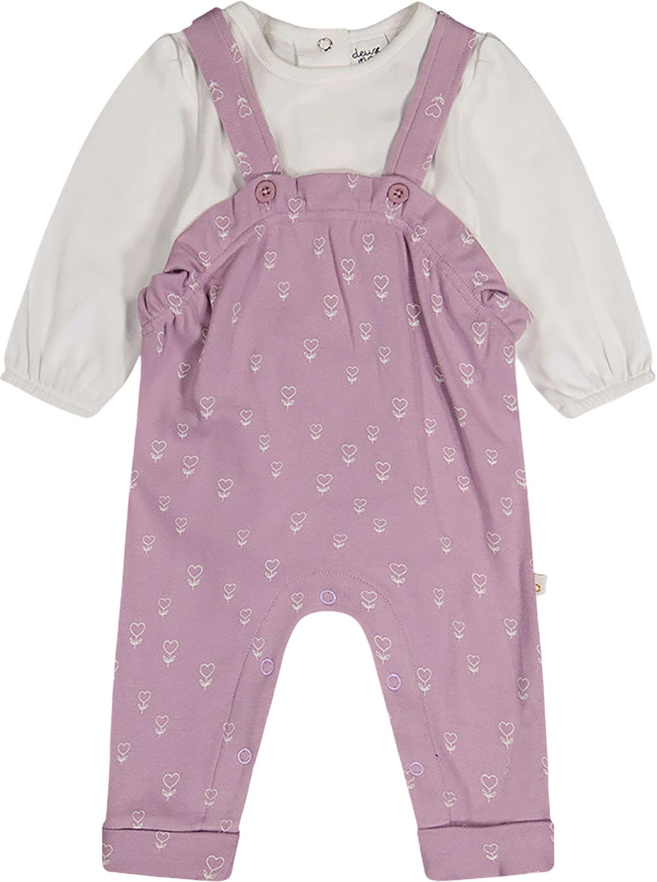 Image de produit pour Ensemble cache - couche et salopette en coton biologique - Fille