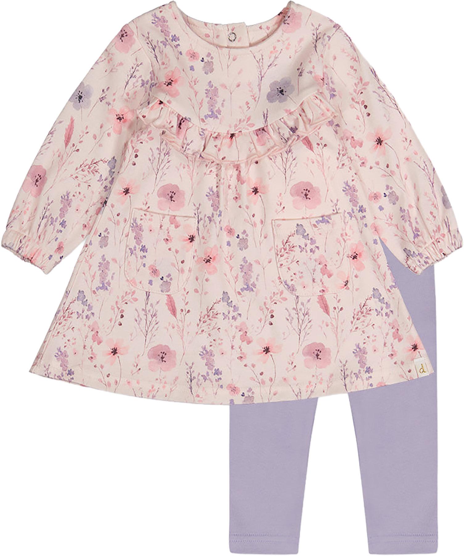 Product image for Organic Cotton Dress And Legging Set - Baby Girls
